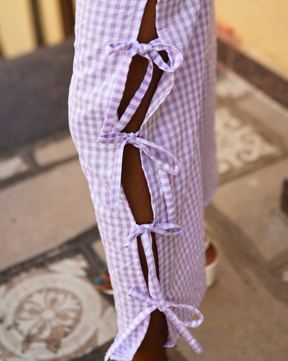 Lavender Haze Gingham Pants