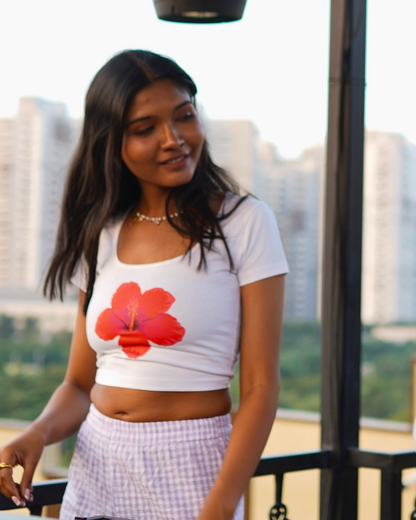 Hibiscus Baby Tee